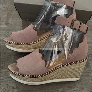 Crown Vintage Mauve Wedge Sandals
